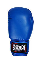 Боксерські рукавиці PowerPlay 3004 Сині 18 унцій, фото 5
