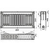 Радіатор сталевий панельний QUEEN THERM 22 бік 500x800 мм, фото 4