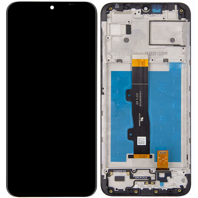 Дисплей + сенсор с передней панелью для Motorola E7 Power (XT2097) Black