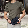Тактичний гаманець з кріпленням Molle (23х14х5 см) Чорний / Чоловіча барсетка / Армійська сумка-гаманець, фото 5