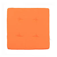 Подушка для стула, кресла, табуретки оранжевая 40х40х3