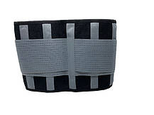 Пояс-корсет для підтримки спини PowerPlay 4305 (110*24 см) Чорно-сірий, фото 4