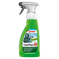 Очисник-поліроль пластику матовий 500 мл SONAX Cockpitpfleger — green-lemon (358241)