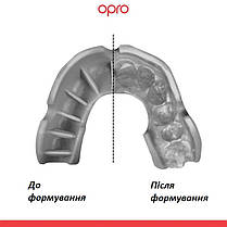 Капа OPRO Silver UFC дитяча (вік до 11) Black/Red (ufc.102515001), фото 6