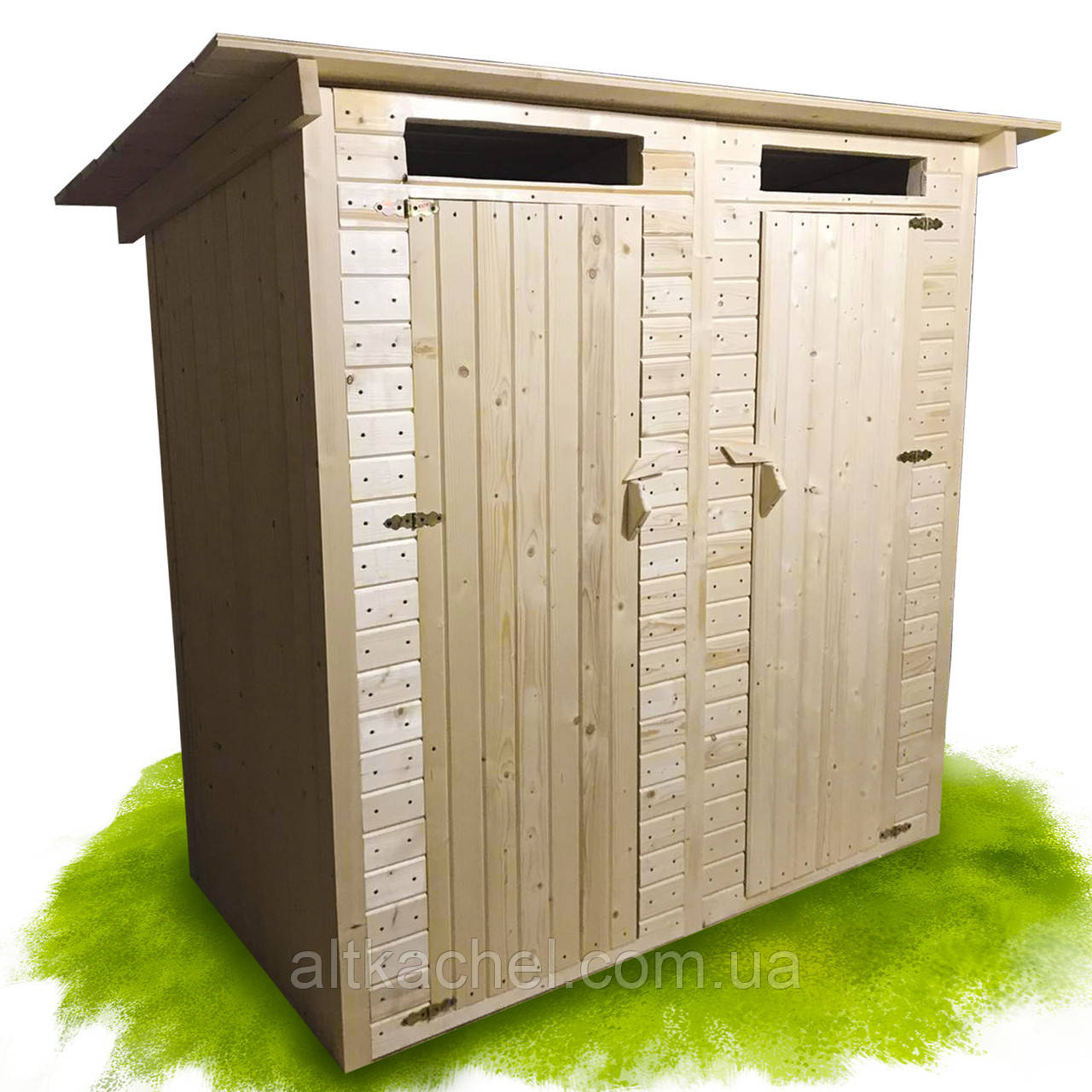 Купить 2 в 1 Душевая кабинка и Деревянный туалет для улицы с сидением ...