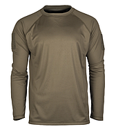 Рубашка тактическая Mil-Tec Термоактивная быстросохнущая M Олива TACTICAL QUICK DRY LANGARMSHIRT OLIV