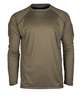 Рубашка тактическая Mil-Tec Термоактивная быстросохнущая S Олива TACTICAL QUICK DRY LANGARMSHIRT OLIV