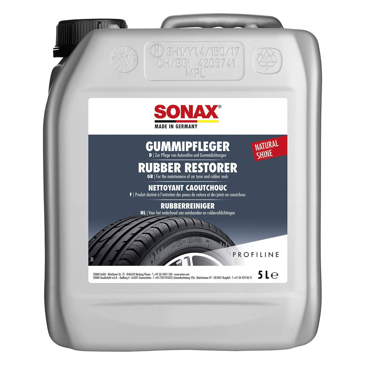 Силіконовий засіб для чищення та догляду за гумою 5 л SONAX PROFILINE Gummipfleger (340505)