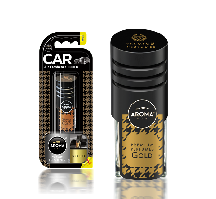 Автомобільний ароматизатор Aroma Car Prestige Vent — Gold (832027)