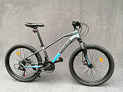 Підлітковий гірський велосипед Viper Gemini 24" рама 15,5" сіро-блакитний