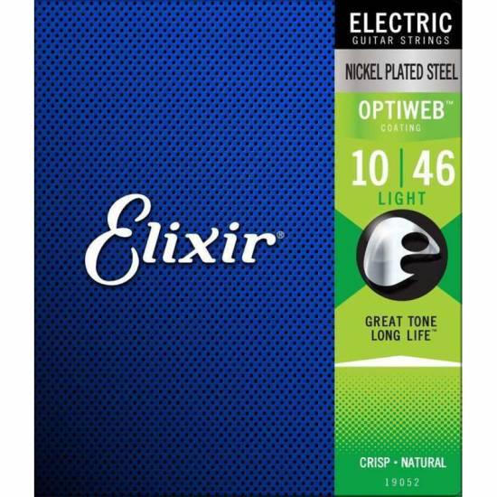 Струни Для Електрогітари Elixir 19052 Optiweb Nickel Plated Steel Light 10/46