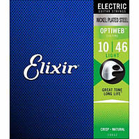 Струни Для Електрогітари Elixir 19052 Optiweb Nickel Plated Steel Light 10/46