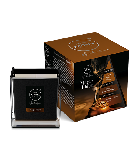 Ароматична свічка Aroma Home Black Series — Magic Place 155 г (835110)