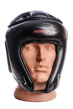 Боксерський шолом турнірний PowerPlay 3045 Чорний S, фото 1