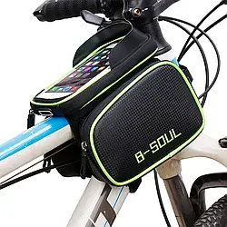 Велосипедна сумка для телефону на раму велосипеда GA-75 B-Soul, Зелена / Велосумка на велосипед