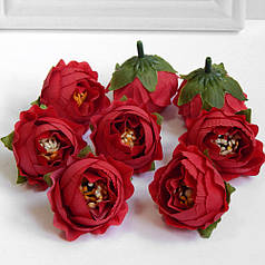 Бутон півонії 4 см, червоний