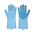 Рукавички для миття посуду багатофункціональні силіконові Magic Silicone Gloves / Рукавички для прибирання та чищення, фото 7