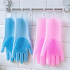 Рукавички для миття посуду багатофункціональні силіконові Magic Silicone Gloves / Рукавички для прибирання та чищення, фото 10