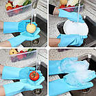 Рукавички для миття посуду багатофункціональні силіконові Magic Silicone Gloves / Рукавички для прибирання та чищення, фото 5
