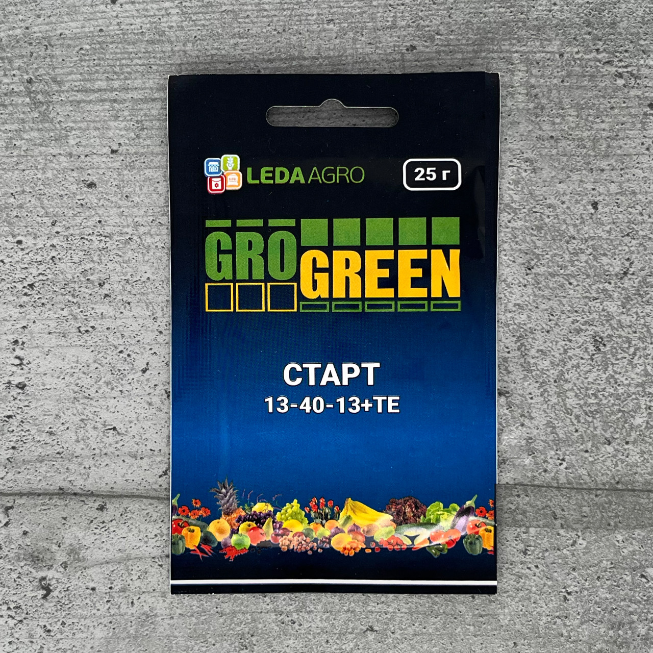 Добриво Gro Green Старт 13.40.13 + TE 25 г стартове живлення рослин Leda Agro