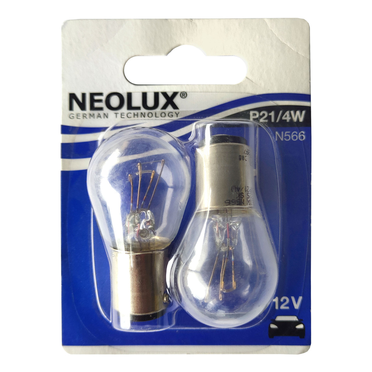 Лампа автомобільна сигнальна NEOLUX Standard P21/4W N566-02B 2 шт (781048)