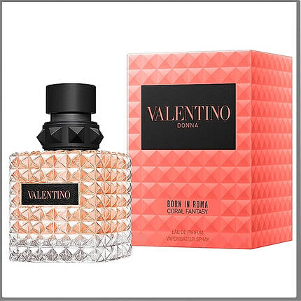 Valentino Born In Roma Donna Coral Fantasy парфумована вода 100 ml. (Велентино Донна Народжений у Римі Корал), фото 2