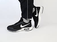 Текстильные кроссовки сеткой мужские черно-белые Nike Vaporfly 3 Run Black White. Обувь мужская Найк Вапорфлай