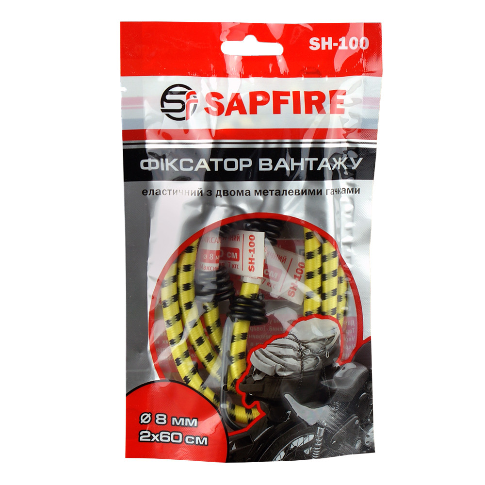Фіксатор вантажу еластичний 60 см SAPFIRE SH-100 (400670)