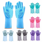 Рукавички для миття посуду багатофункціональні силіконові Magic Silicone Gloves / Рукавички для прибирання та чищення, фото 11
