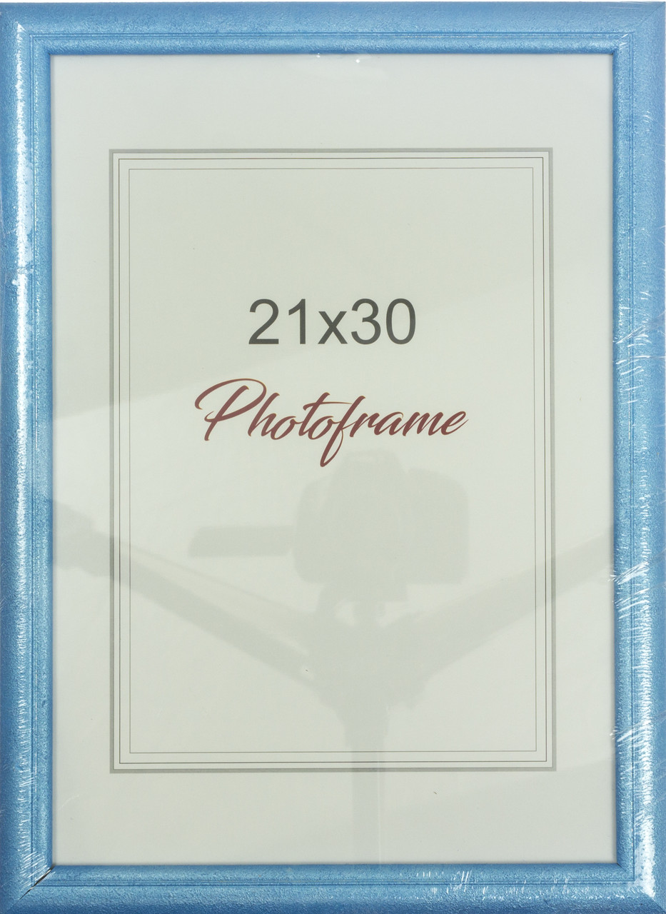 Фоторамка 21х30 №2-028 блакитна (1)(23)