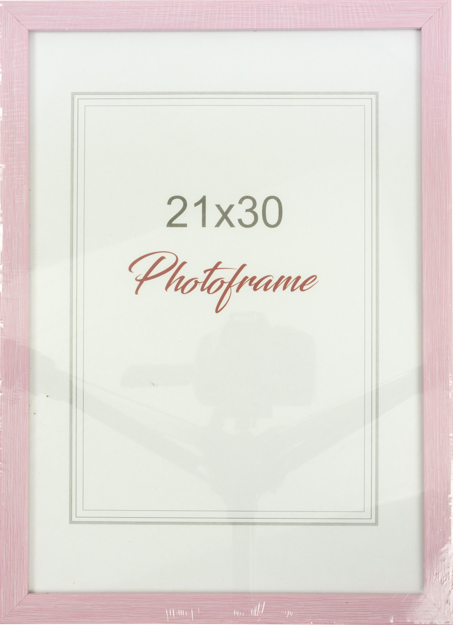Фоторамка "DL" 21х30 №DL-98 рожева з прожилками(24)