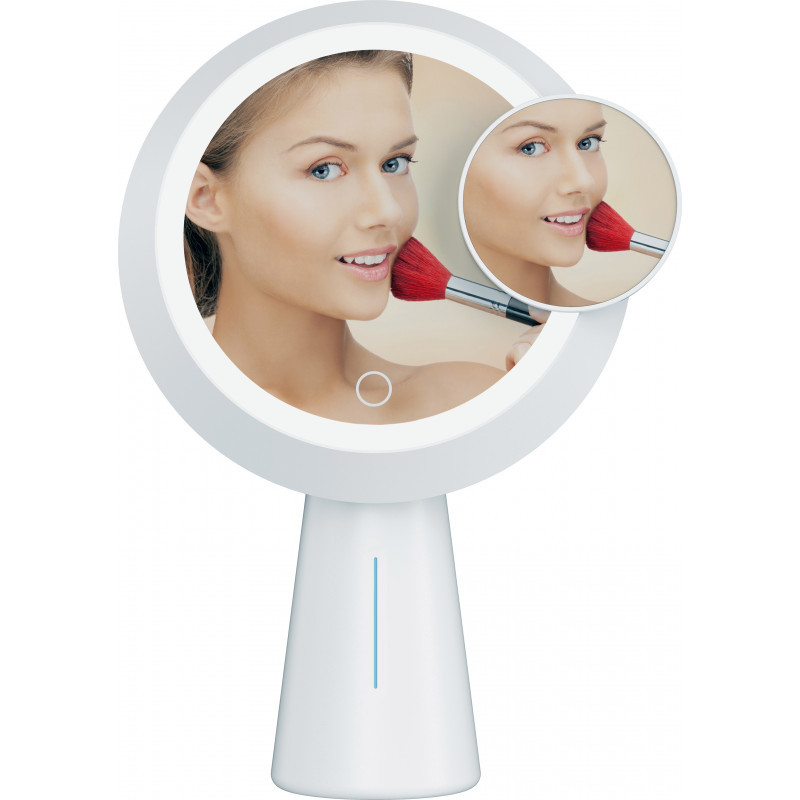 Косметичне настільне дзеркало для макіяжу з підсвіткою REMAX Beauty Makeup RL-LT16 1800mAh White