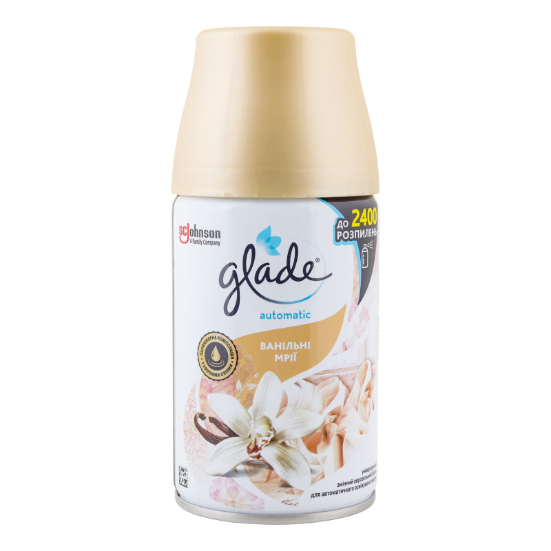 Освіжувач повітря балон "Glade" 269мл Ванільні мрії