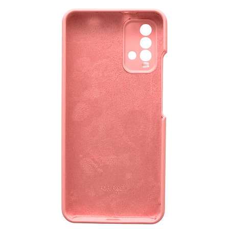 Чохол Silicone Case Premium для Xiaomi Redmi 9T Pink 4 (закритий низ), фото 3