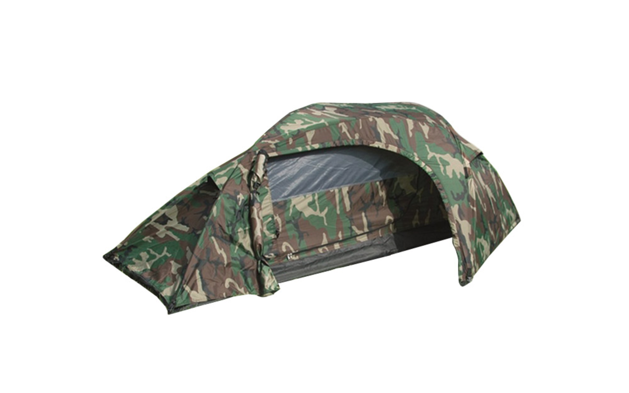 Норковий намет 1-місний тактичний, армійський Mil-Tec Recom - Woodland