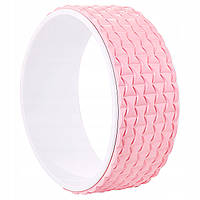 Колесо для йоги и фитнеса Springos Dharma YG0019 Pink/White -UkMarket-