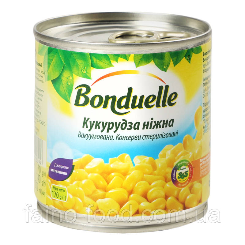 Кукурудза нiжна "Bonduelle", ж/б, 170 г