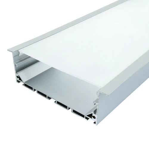 Широкий LED-профіль ЛСВ-100 врізний, для світлових ліній (100мм), з розсіювачем, фото 1