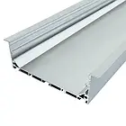 Широкий LED-профіль ЛСВ-100 врізний, для світлових ліній (100мм), з розсіювачем, фото 4