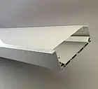 Широкий LED-профіль ЛСВ-100 врізний, для світлових ліній (100мм), з розсіювачем, фото 2