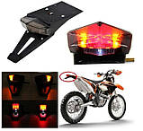 Універсальний 3в1 (стоп, габарит, поворотники) стоп-сигнал у крилі з підсвічуванням номер., фото 3