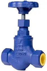 Вентиль запірний муфтовий Zetkama 201 Ду 15 Ру 16