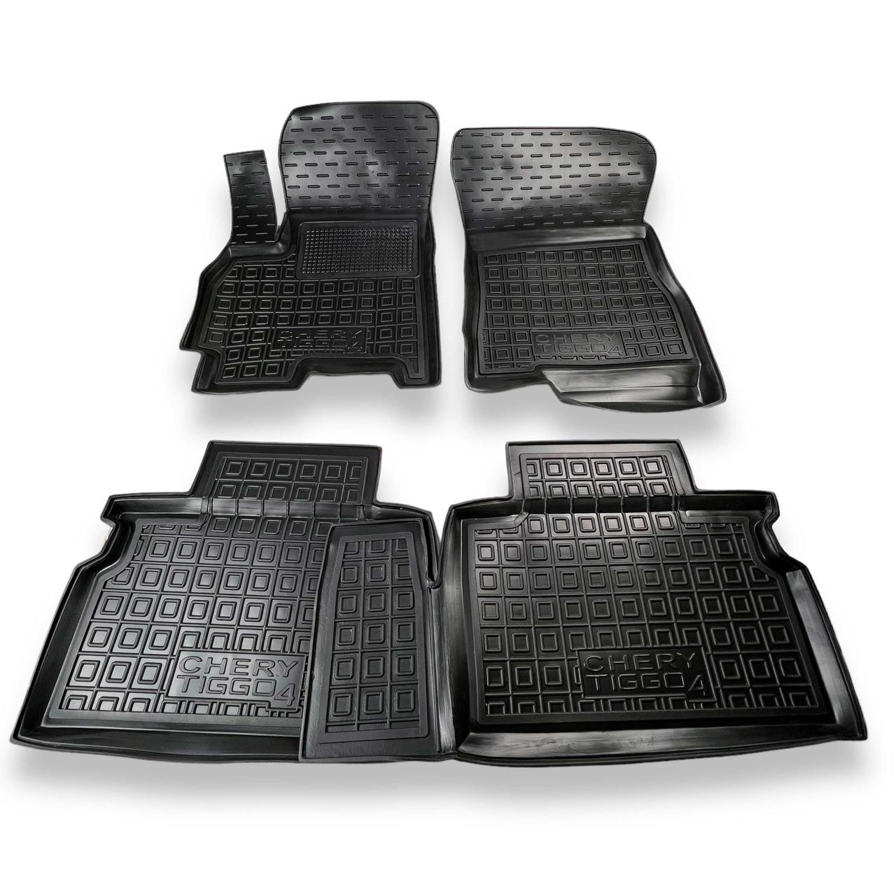 Килимки в салон гумові для Chery Tiggo 4 2017-/Чері Тіго 4, фото 1