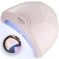 Лампа для маникюра Оригинал SUNUV SUN1 48W, LED+UV, Розовая / Маникюрная лампа для сушки гель-лака