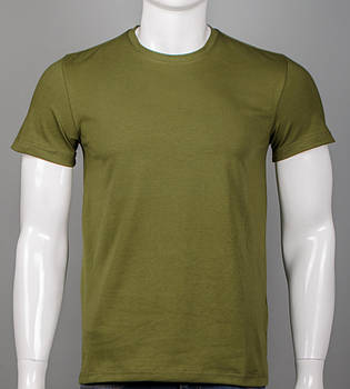 Футболка чоловіча Однотонна 2300м (Уп.4шт M-XXL), Хакі