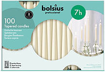 Свічка конічна декоративна 24.5 см 100 шт слонова кістка (s30-100-011Б)