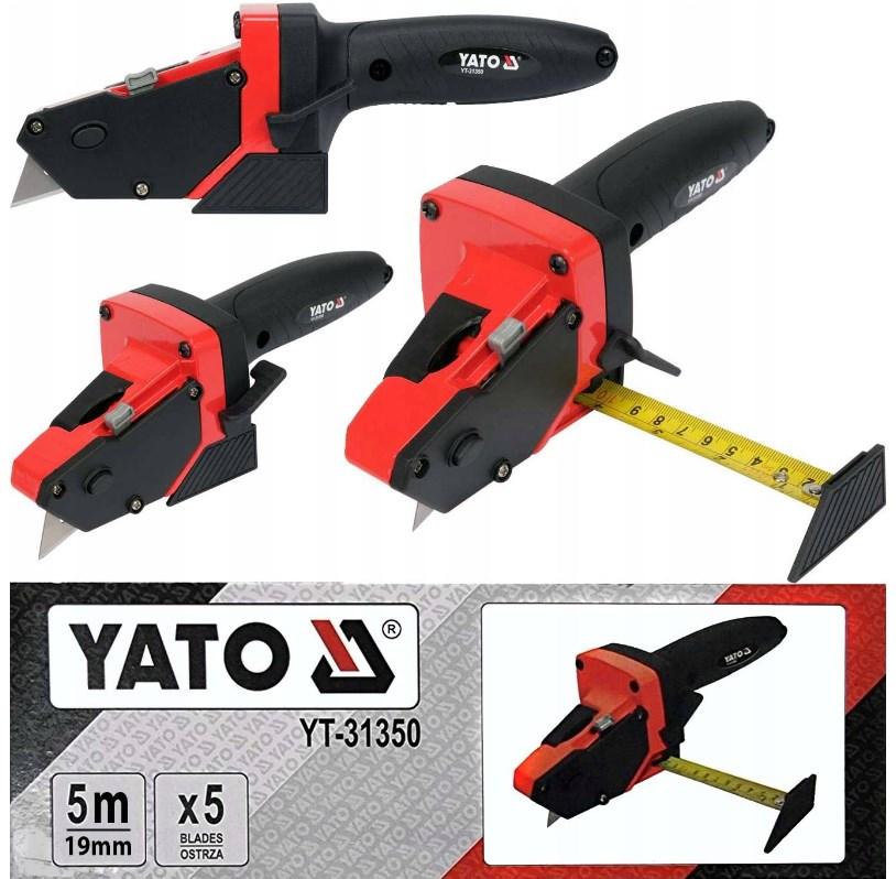 Строительный Нож с Выдвижной Мерой 5 М YATO (YT-31350) — Купить ...
