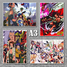 Плакати А3 Shaman King / Король Шаман