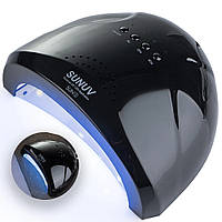 Маникюрная лампа Оригинал SUNUV SUN1 48W, LED+UV, Черная / LED лампа для сушки гель-лака / Ультрафиолетовая лампа