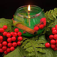 Гелева свічка Чародійка куля червоні ягоди
